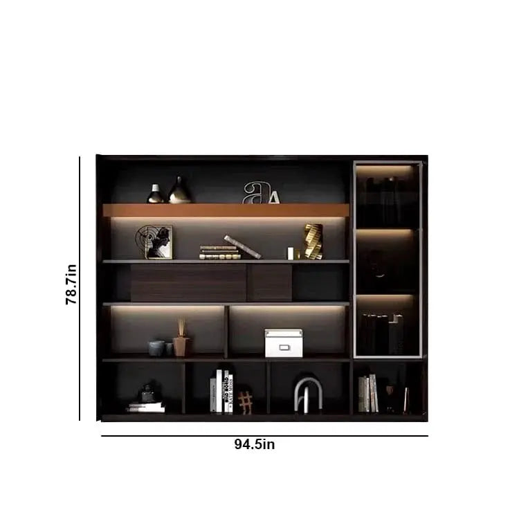 Fulton · Office Shelves w/ Integrated Lighting & Closet Storage by Arc Grove
