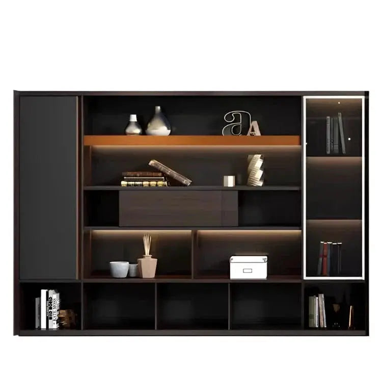 Fulton · Office Shelves w/ Integrated Lighting & Closet Storage by Arc Grove