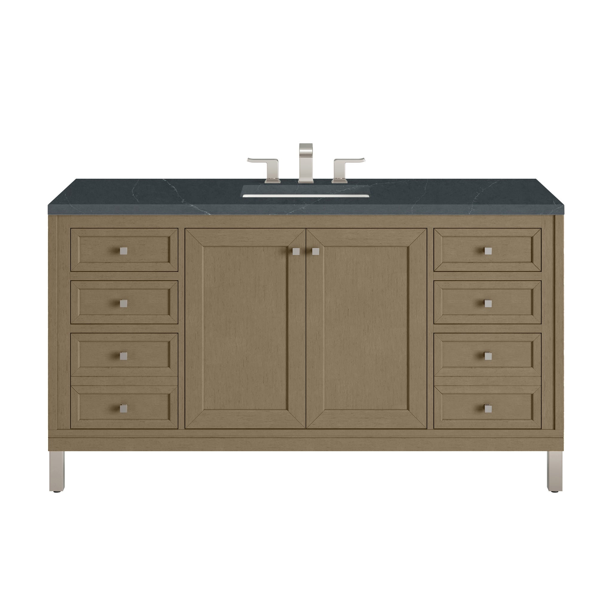 James Martin Chicago 60" Single Bathroom Vanity, Walnut Whisper by James Martin
