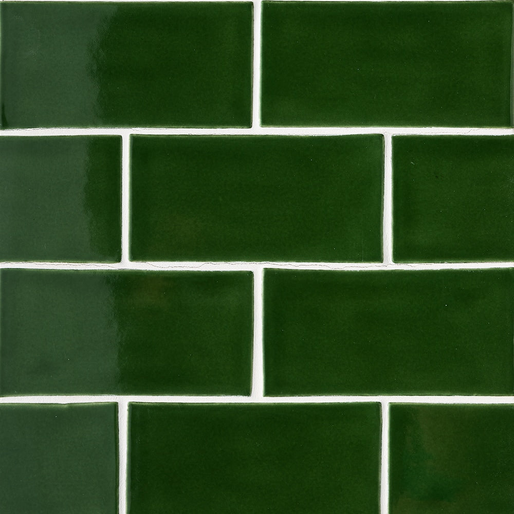 Forest Glossy Subway Ceramic Tiles 3x6 Ceramic Glossy 6x6 Tiles — 2