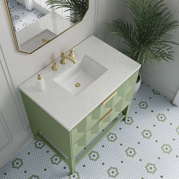 James Martin Emmeline 36" Single Bathroom Vanity, Pistachio