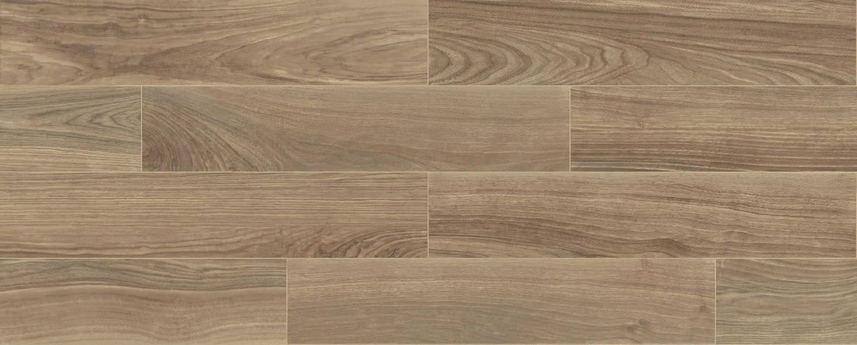 Emotion Relax Beige Cove Base Wood Look Porcelain 6x12 by landmarkceramics