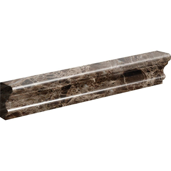 Emperador Dark Polished Andorra Marble Moldings 2x12