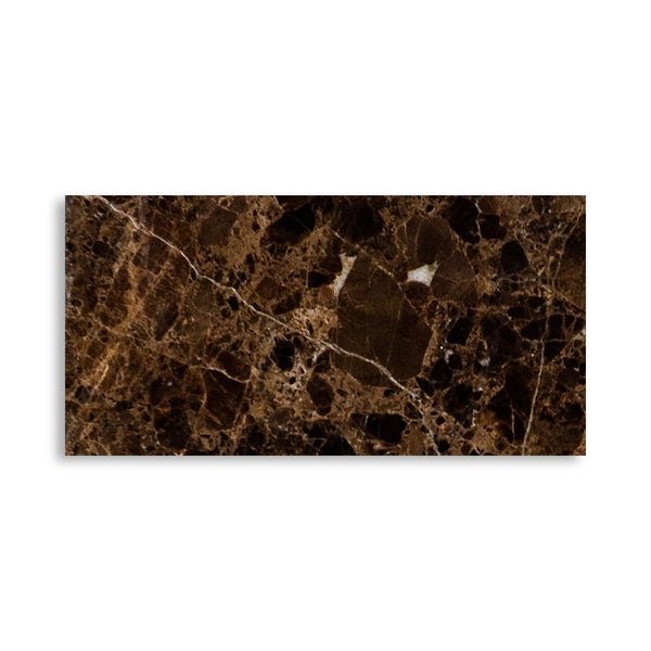 Emperador Dark Polished Marble Tiles 2 3/4x5 1/2