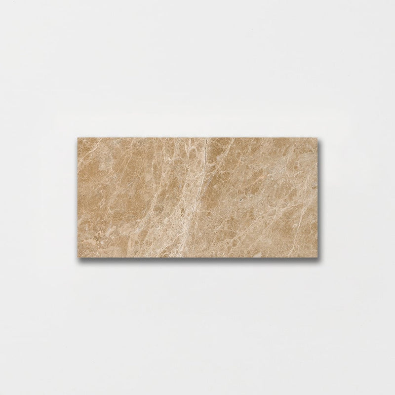 Emperador Light Polished Marble Tiles 2 3/4x5 1/2 Marble Polished 3x12 Tiles