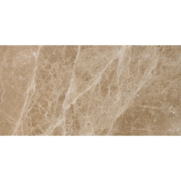 Emperador Light Polished Marble Tiles 12x24