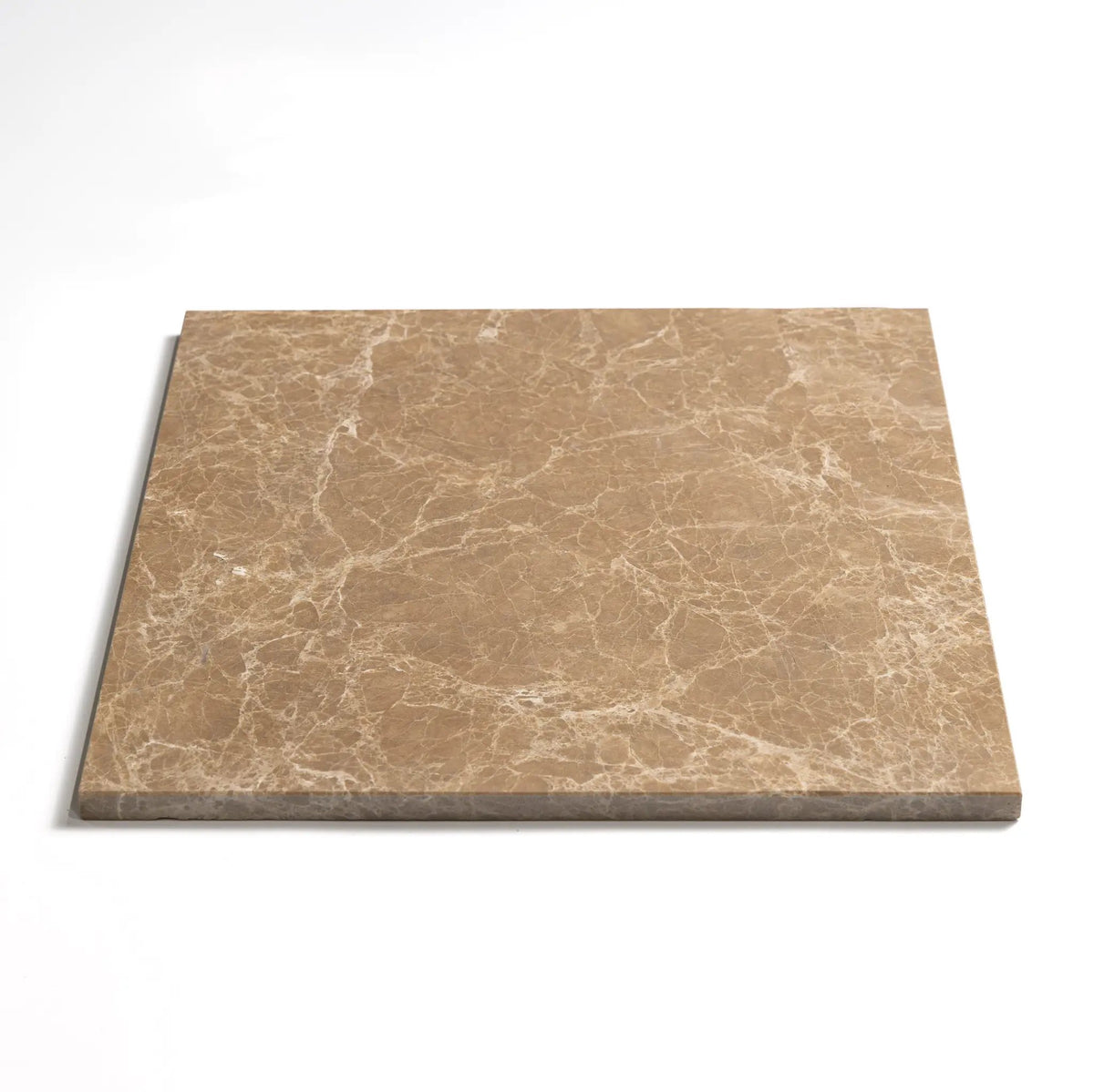 Emperador Light Polished Marble Tiles 12x12 closeup 2