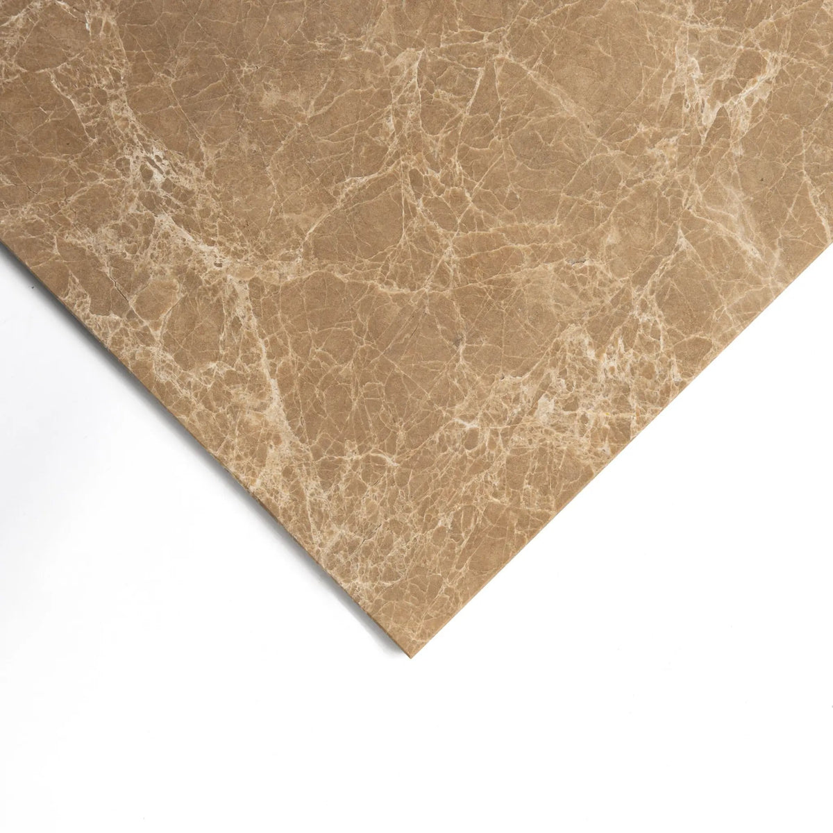 Emperador Light Polished Marble Tiles 12x12 closeup 3