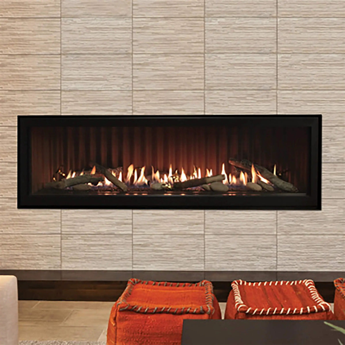 Empire Comfort Systems Boulevard 46K-52K BTU Direct Vent Linear Gas Fireplace With Multi Function Remote (SAK52915) by SAKSBY WHOLESALE