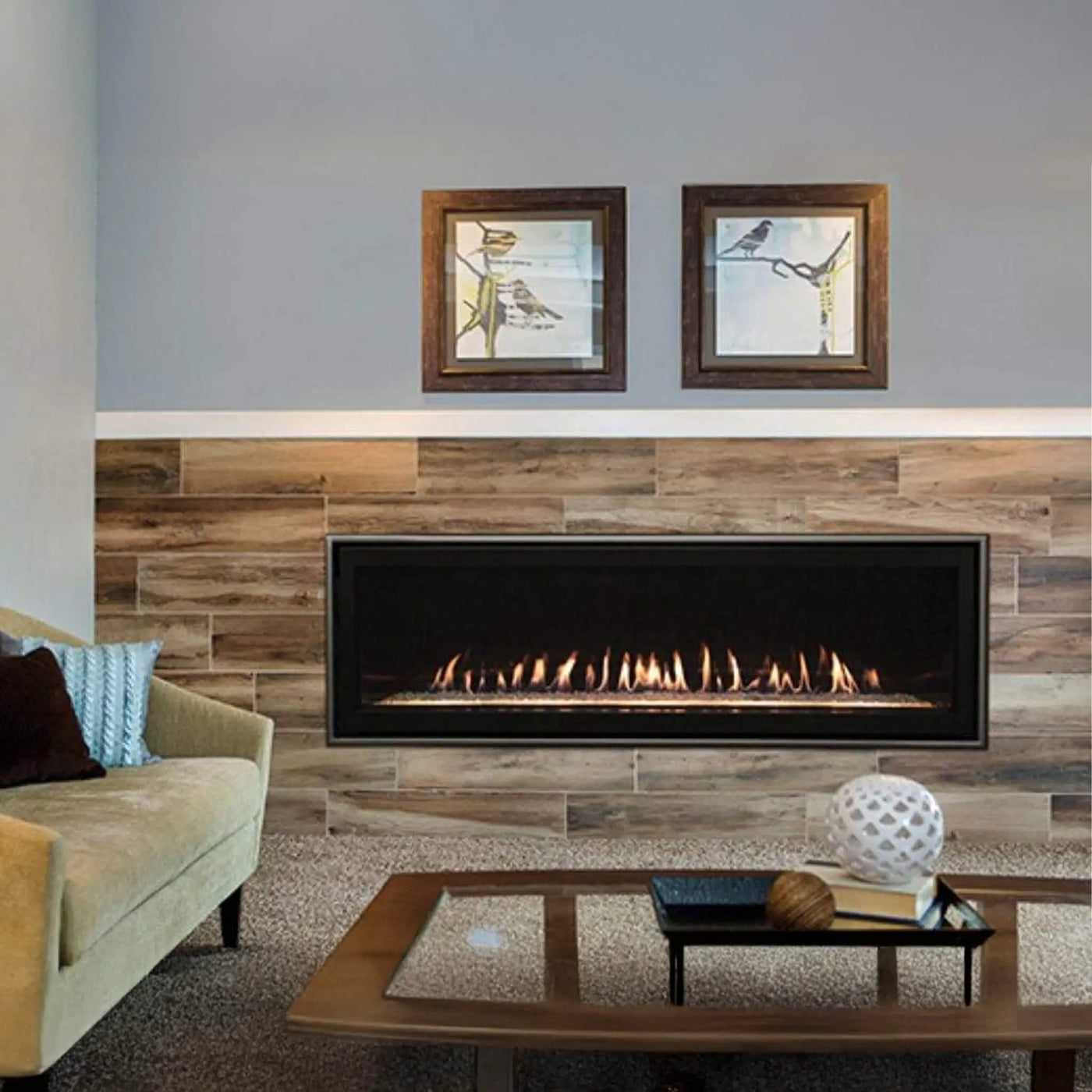 Empire Comfort Systems Boulevard 46K-52K BTU Direct Vent Linear Gas Fireplace With Multi Function Remote (SAK52915) by SAKSBY WHOLESALE
