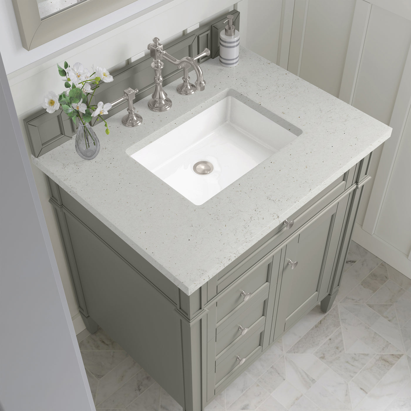 James Martin Brittany 30" Single Bathroom Vanity, Urban Gray by James Martin