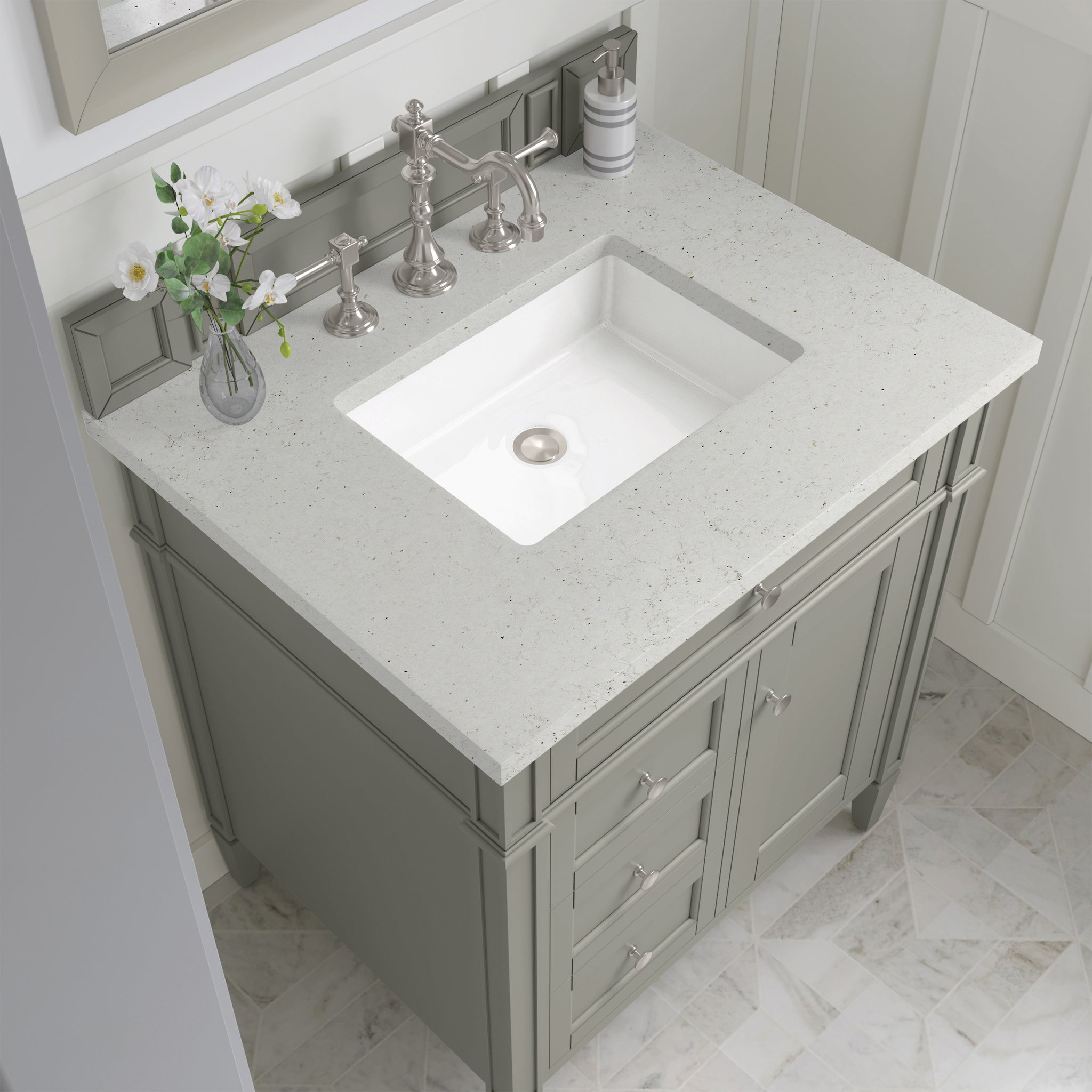 James Martin Brittany 30" Single Bathroom Vanity, Urban Gray by James Martin