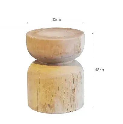 End Table - Round Wooden Small by House Of Avana