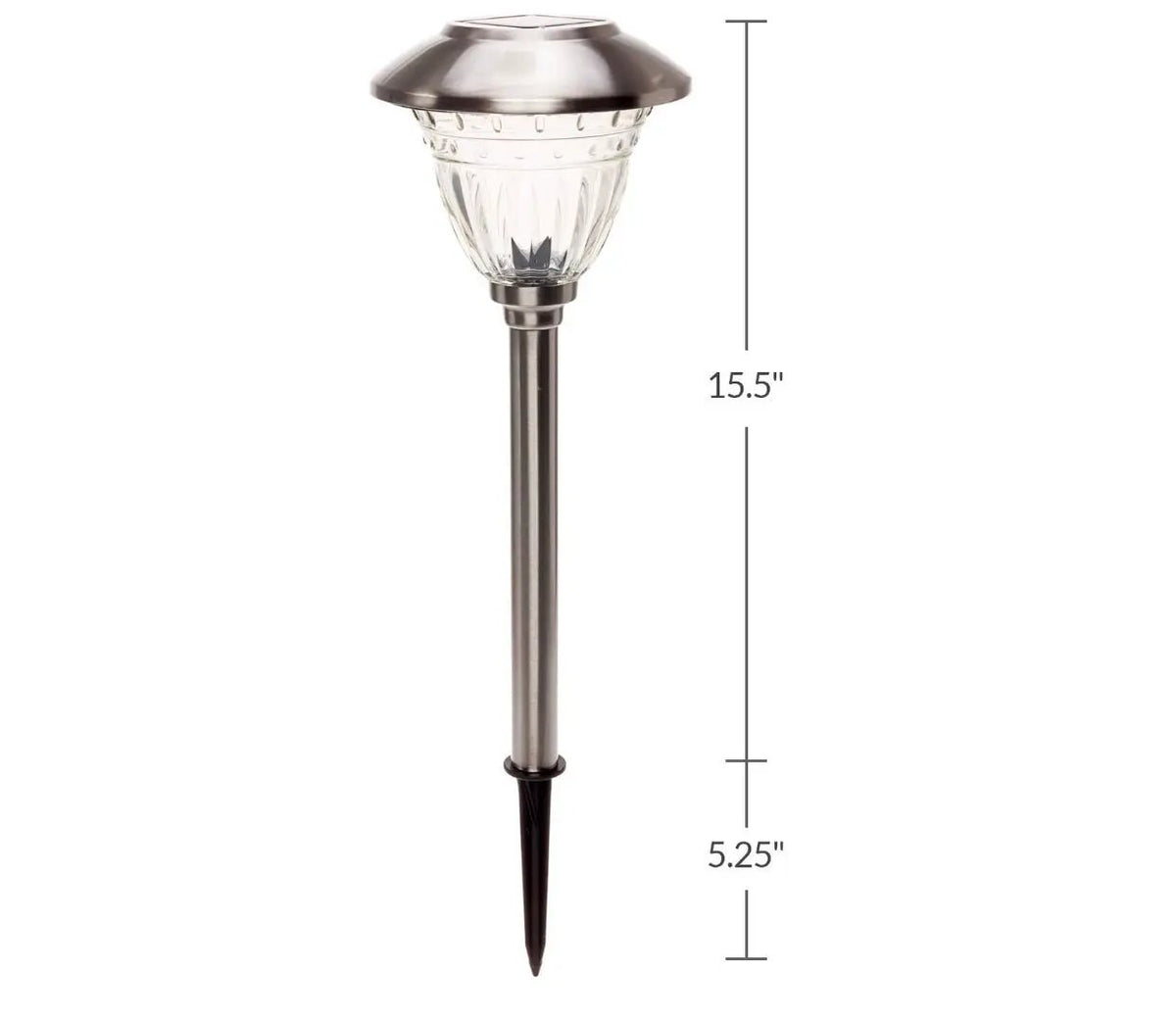 Energizer 10 Pack Solar LED Pathway Lights Outdoor-Stainless Steel by Outdoor Solar Outlet