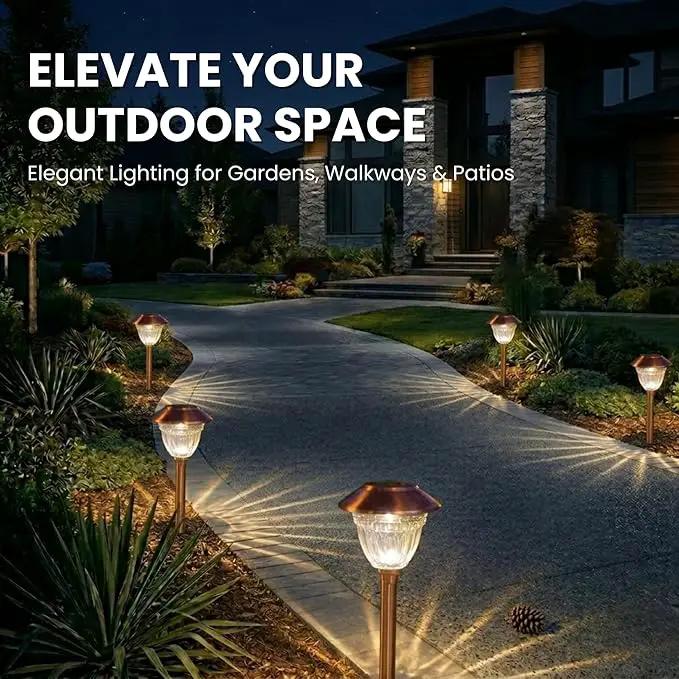 Energizer 10 Pack Solar Pathway LED Lights Outdoor ( Copper ) by Outdoor Solar Outlet