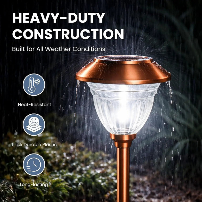 Energizer 10 Pack Solar Pathway LED Lights Outdoor ( Copper ) by Outdoor Solar Outlet