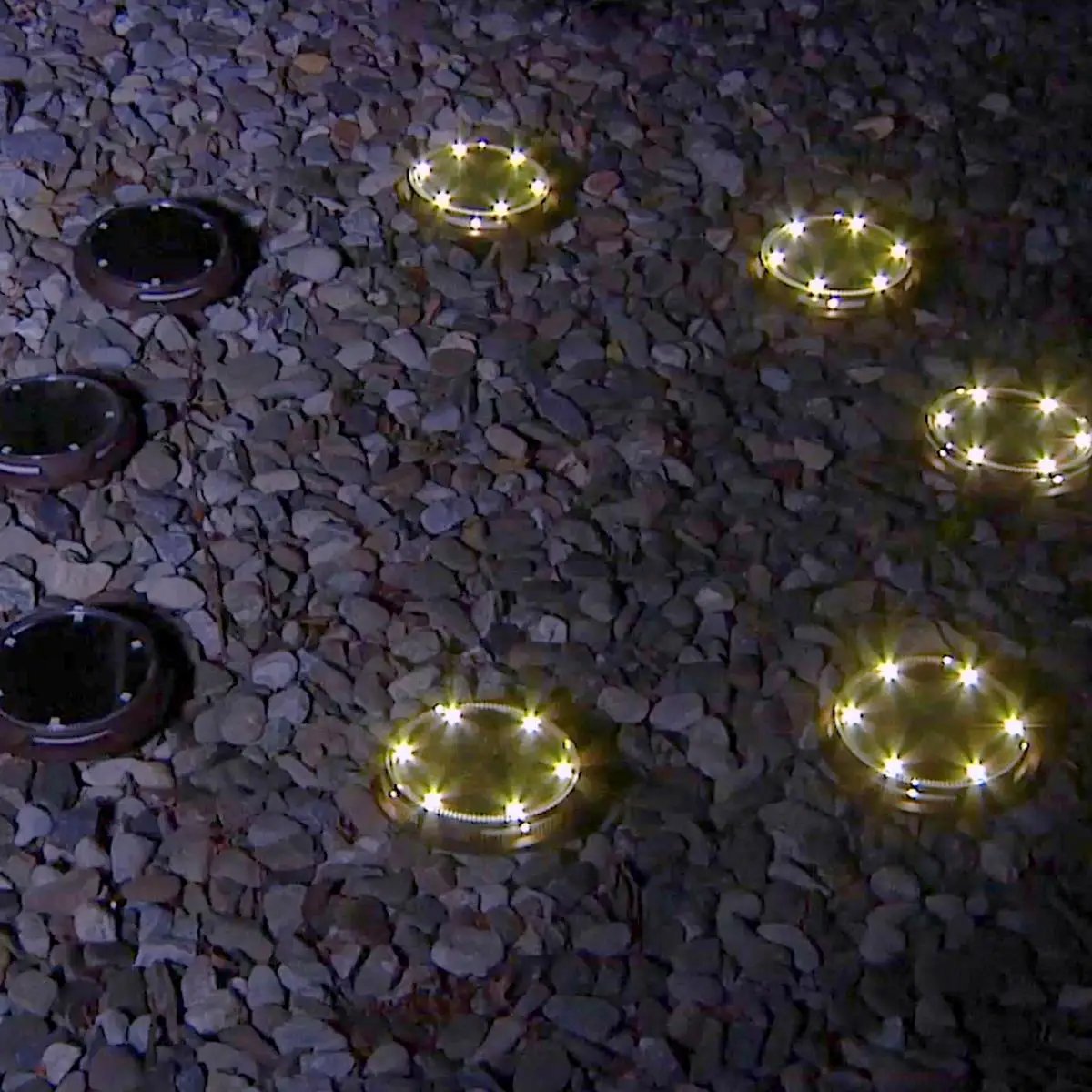 Energizer 10-pc Solar Disc Lights Multi-Direction 20 Lumen by Outdoor Solar Outlet