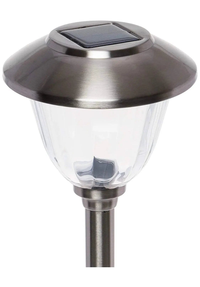 Energizer 10Pack Solar Pathway LED Lights Outdoor-Stainless Steel 15 Lumen ( Silver ) by Outdoor Solar Outlet