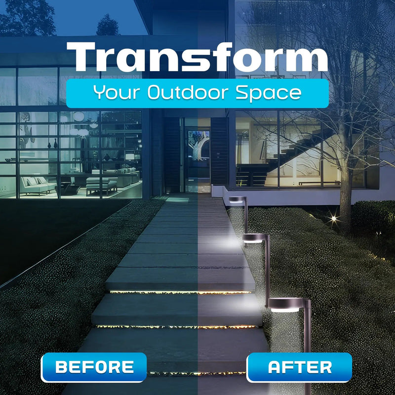 Energizer 20 Lumen Set of 4 Down light Aluminum Solar Pathway Lights by Outdoor Solar Outlet