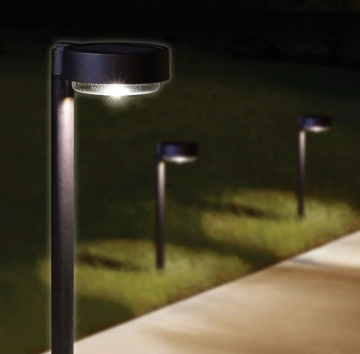 Energizer 20 Lumen Set of 4 Down light Aluminum Solar Pathway Lights by Outdoor Solar Outlet