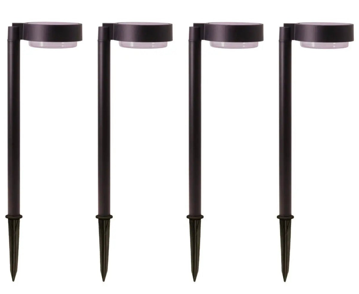 Energizer 20 Lumen Set of 4 Down light Aluminum Solar Pathway Lights by Outdoor Solar Outlet