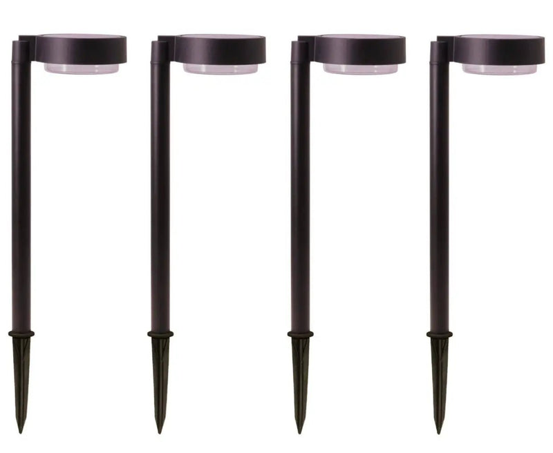 Energizer 20 Lumen Set of 4 Down light Aluminum Solar Pathway Lights by Outdoor Solar Outlet