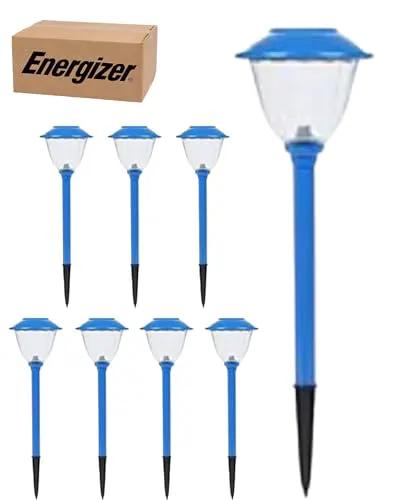 Energizer 8 Pack Solar Pathway LED Lights Outdoor-Stainless Steel 15 Lumen by Outdoor Solar Outlet