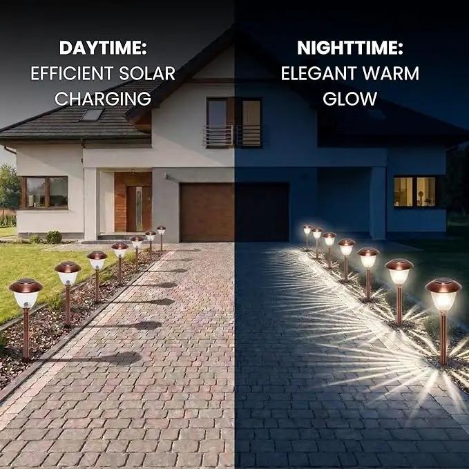 Energizer 8 Pack Solar Pathway LED Lights Outdoor-Stainless Steel 15 Lumen by Outdoor Solar Outlet