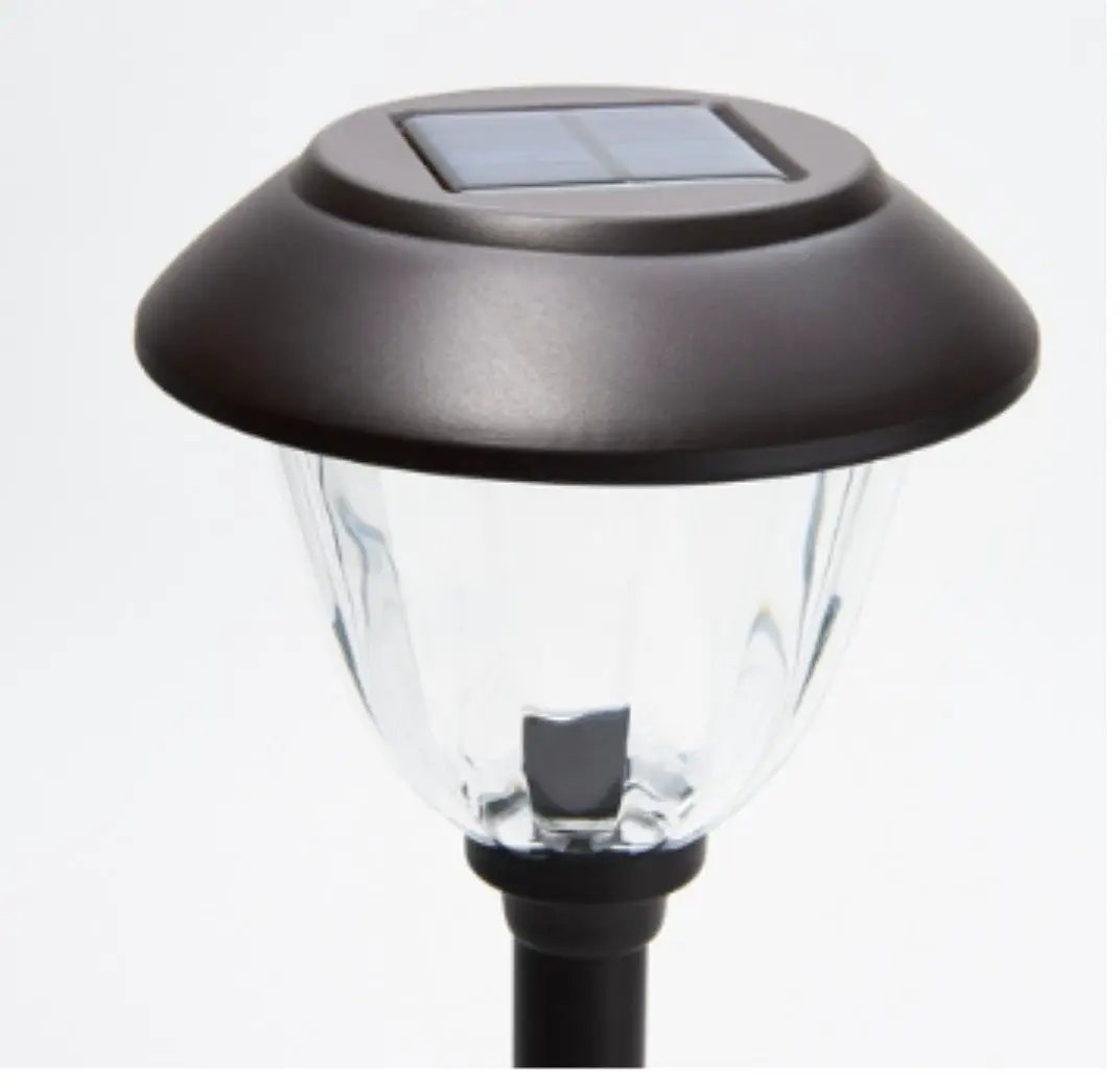 Energizer 8 Pack Solar Pathway LED Lights Outdoor-Stainless Steel -15 Lumen( Black ) by Outdoor Solar Outlet