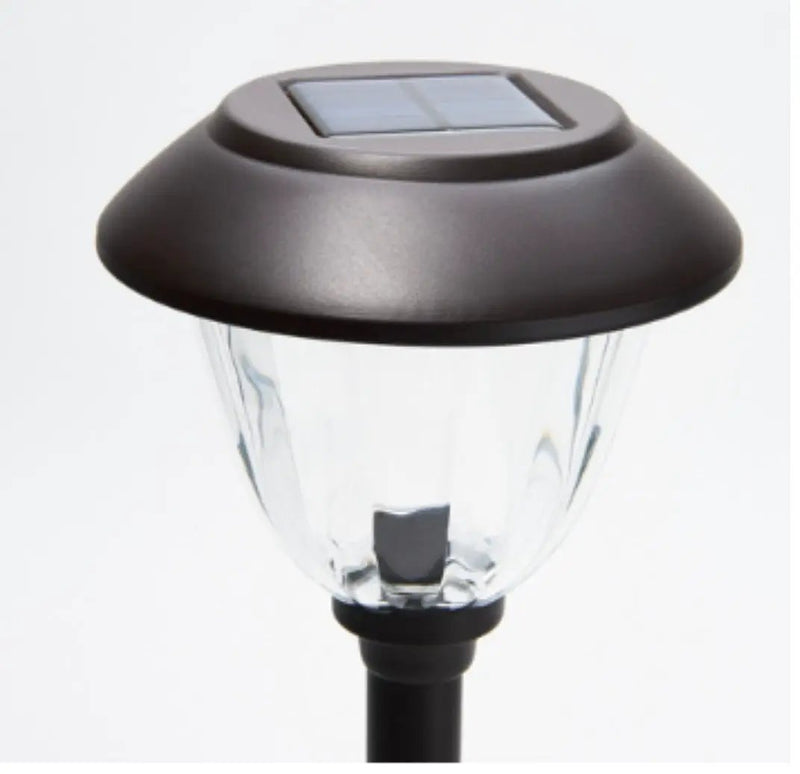 Energizer 8 Pack Solar Pathway LED Lights Outdoor-Stainless Steel -15 Lumen( Black ) by Outdoor Solar Outlet