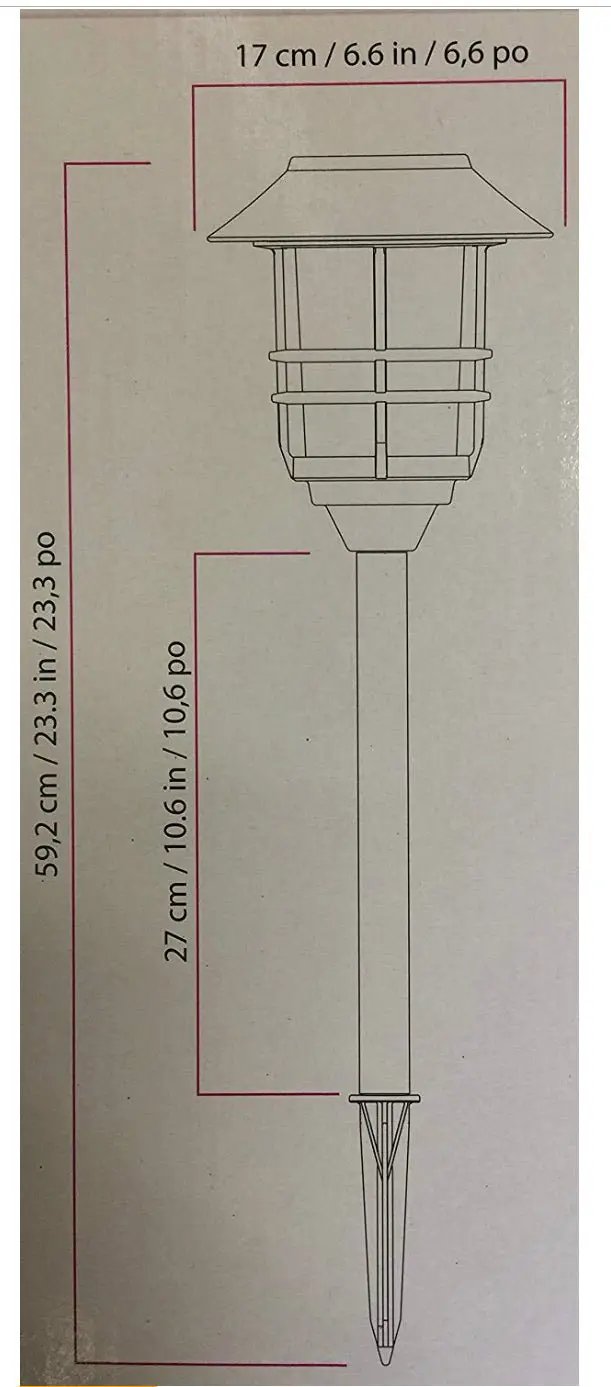 Energizer Grill Solar LED Pathway Lights - Oil-rubbed Bronze 4 Pack by Outdoor Solar Outlet