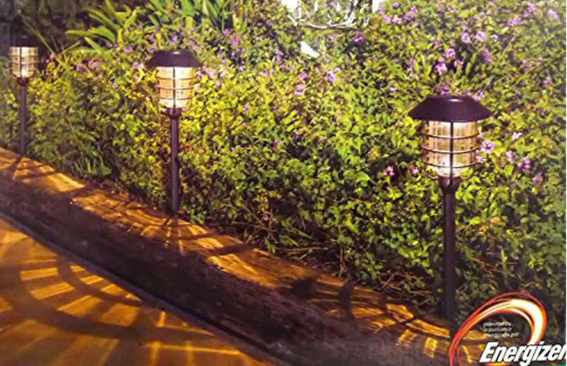 Energizer Grill Solar LED Pathway Lights - Oil-rubbed Bronze 4 Pack by Outdoor Solar Outlet