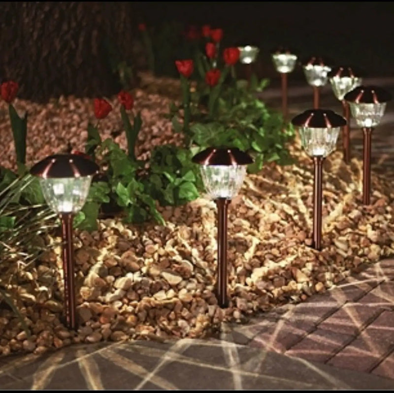 Energizer LED Solar Pathway Lights New Model , 8-pack Powered By Energizer by Outdoor Solar Outlet