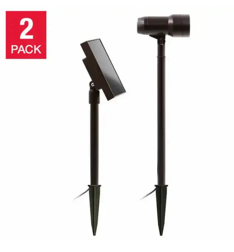 Energizer Smart Focus LED 100-Lumen Solar Spotlight 2 Pack by Outdoor Solar Outlet
