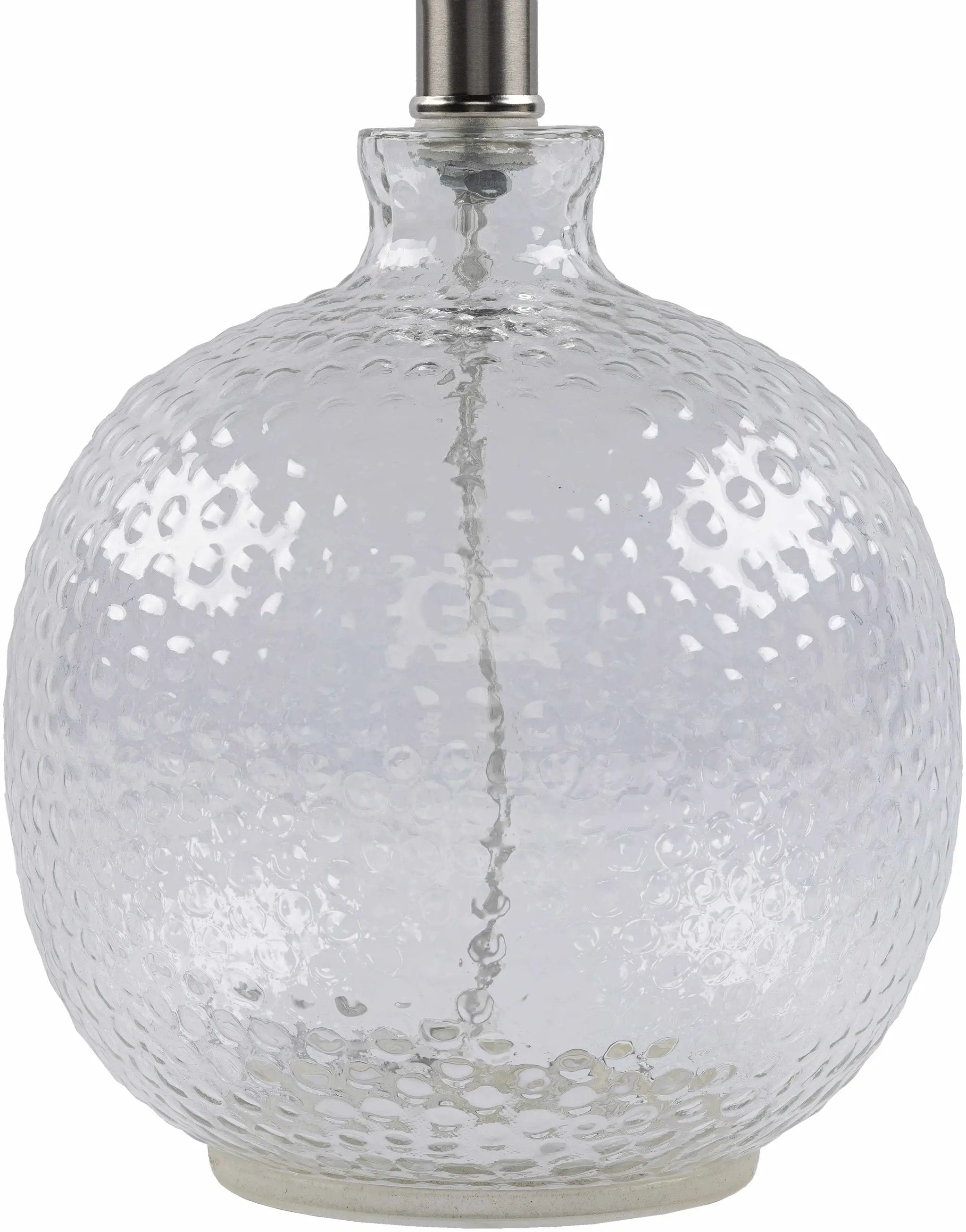 Enetai Glass White Table Lamp by Boutique Rugs