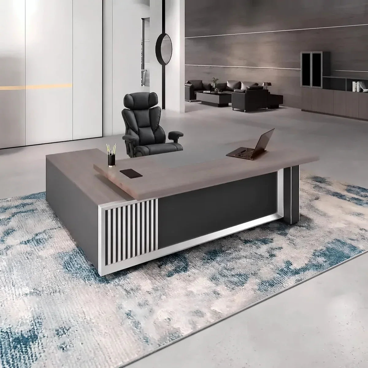Engel · Modern L-Shaped Executive Desk, photo 2 of 10