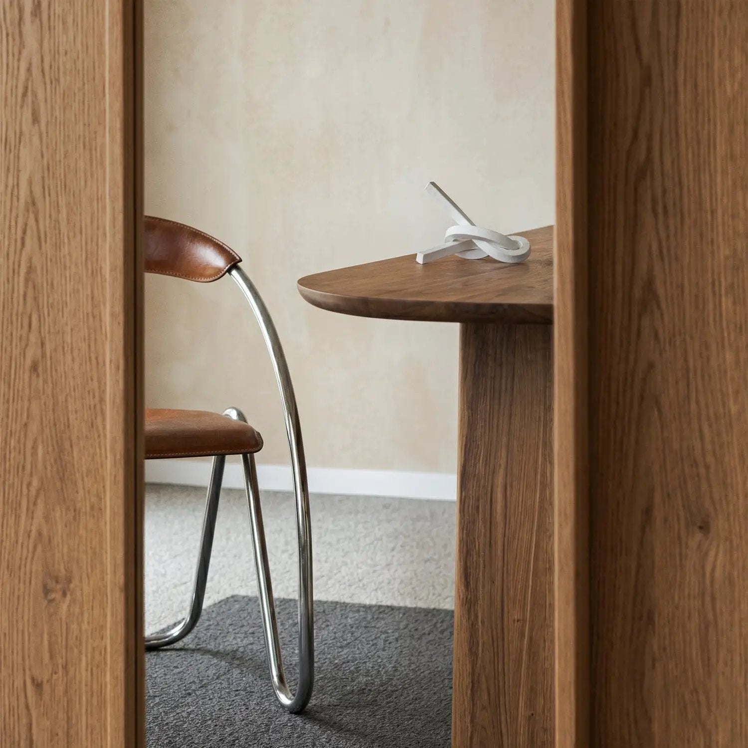 Oval Solid Wood Dining Table by Gizz