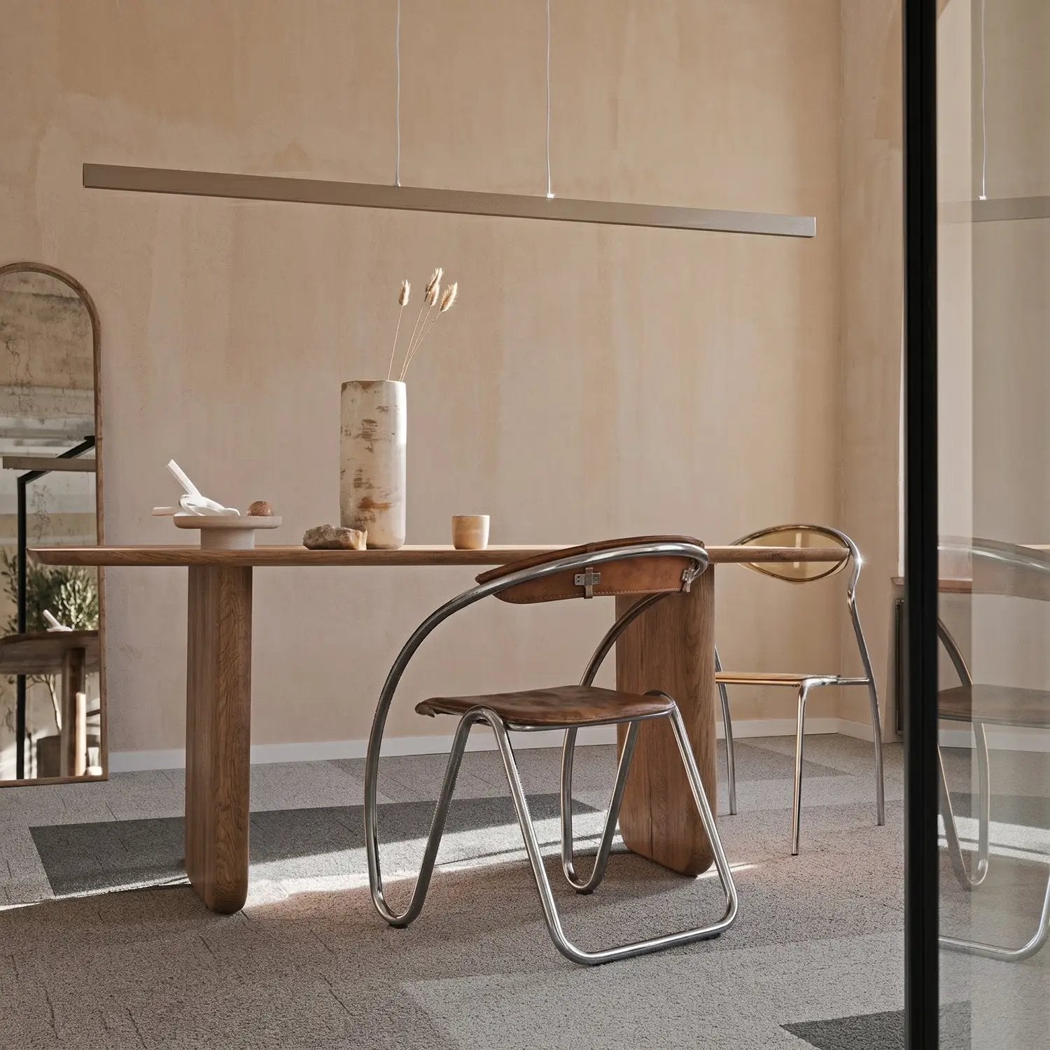 Oval Solid Wood Dining Table by Gizz