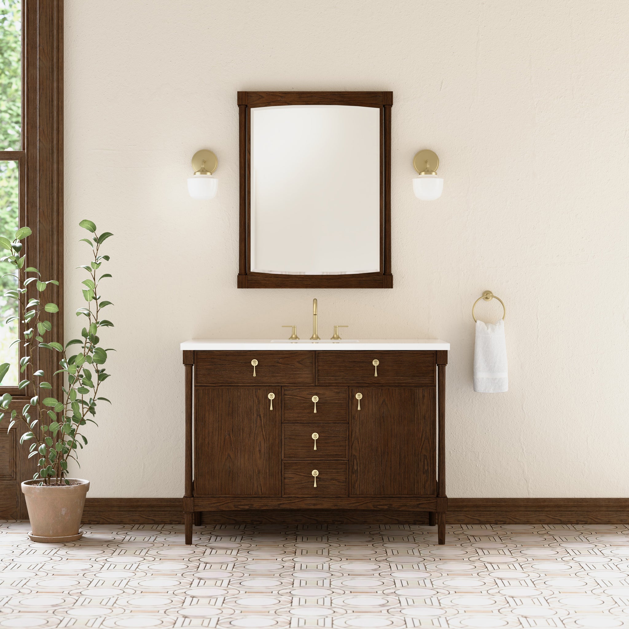 James Martin Kinnsden 30" Mirror, Sable Oak by James Martin