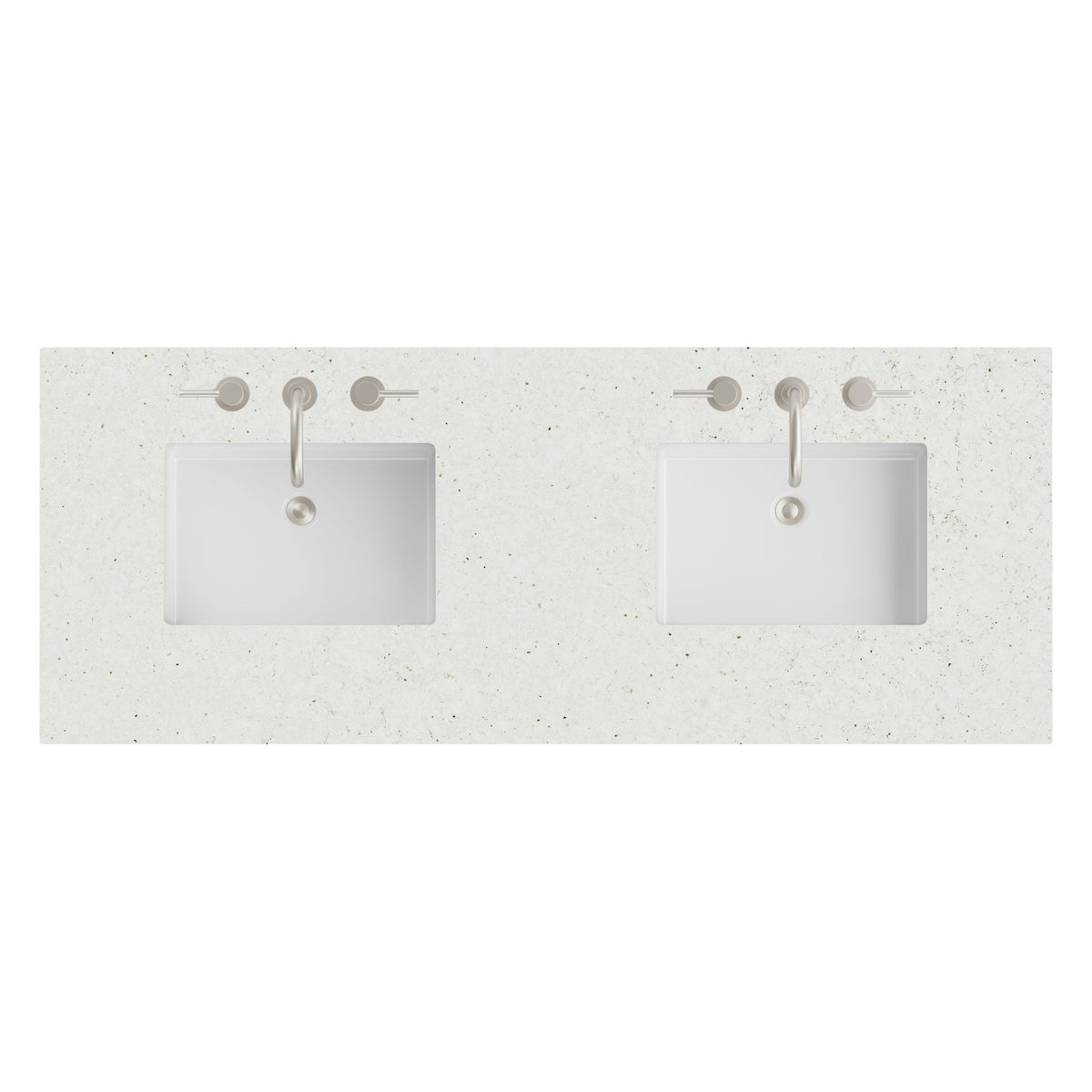 James Martin 60" Double Vanity Top with Lime Delight countertop
