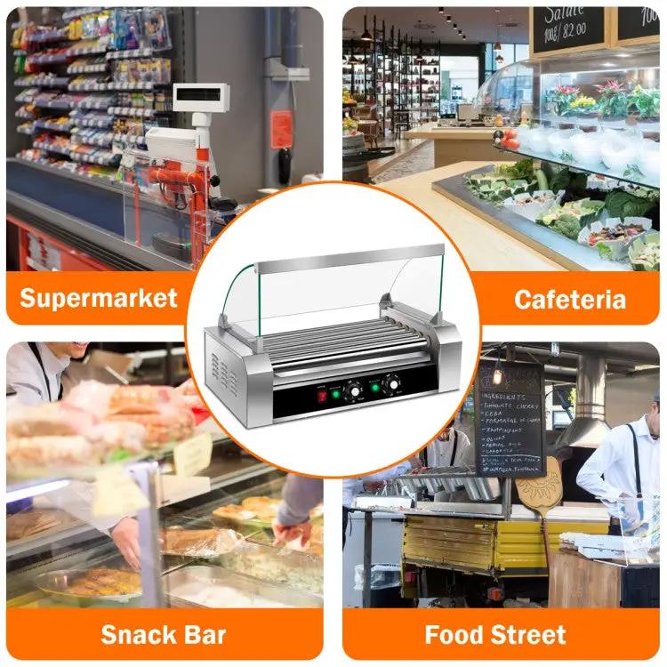18 Hot Dog 7-Roller Commercial Cooker by DirectDeals