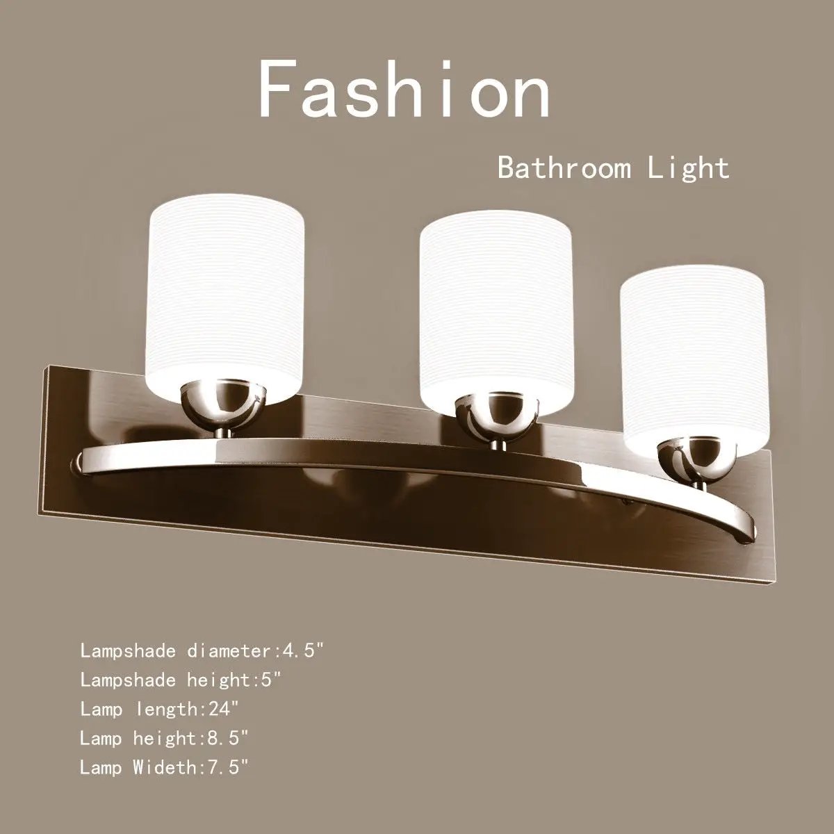 Glass Wall Sconce for 3 Bulbs by DirectDeals