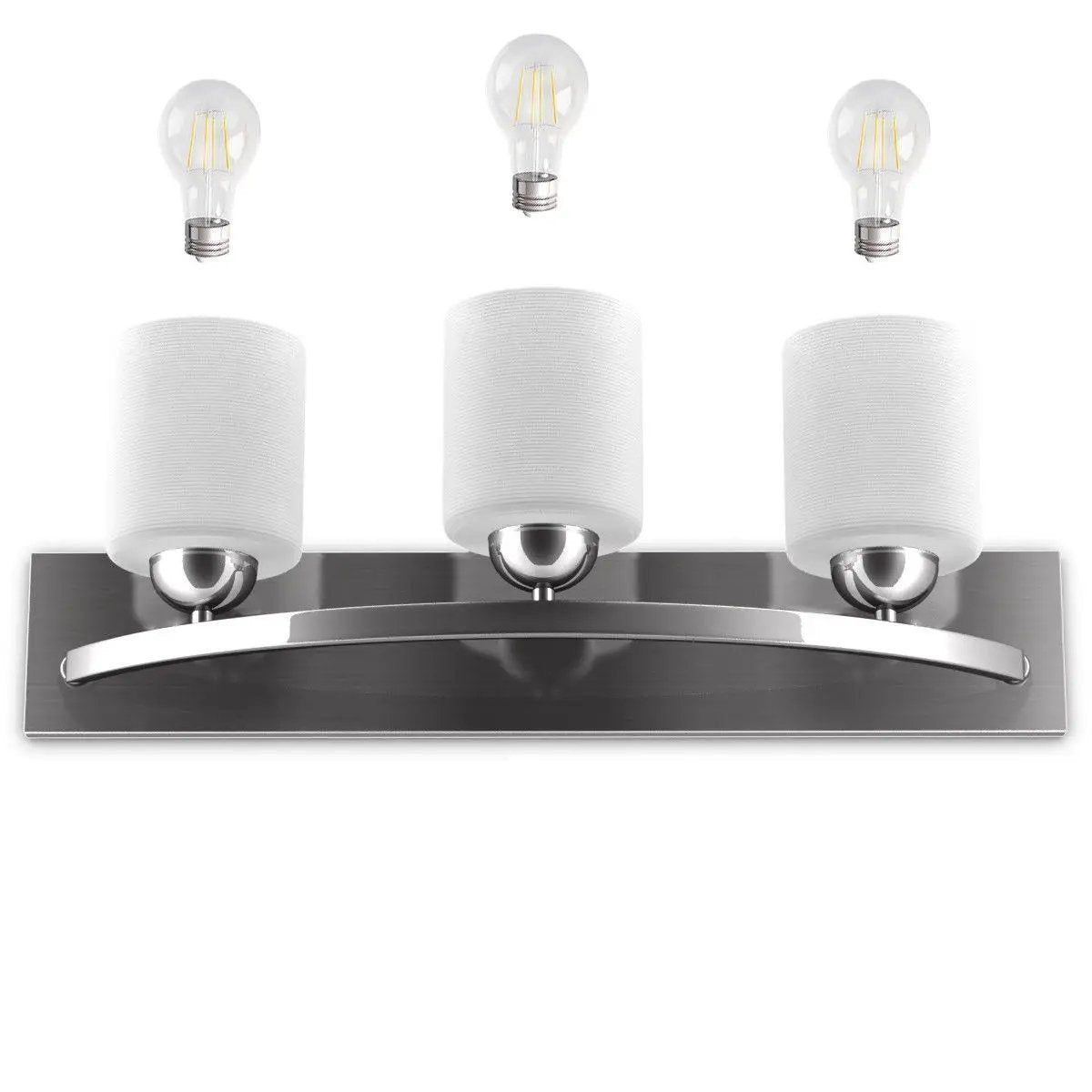 Glass Wall Sconce for 3 Bulbs by DirectDeals