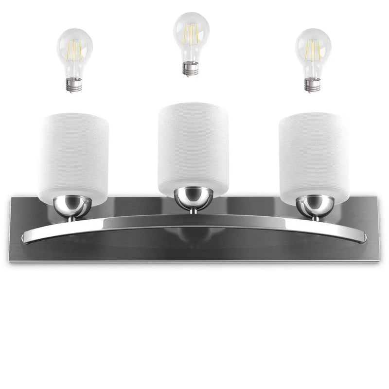Glass Wall Sconce for 3 Bulbs by DirectDeals