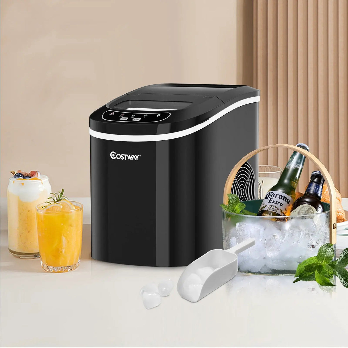 Mini Portable Compact Electric Ice Maker Machine by DirectDeals