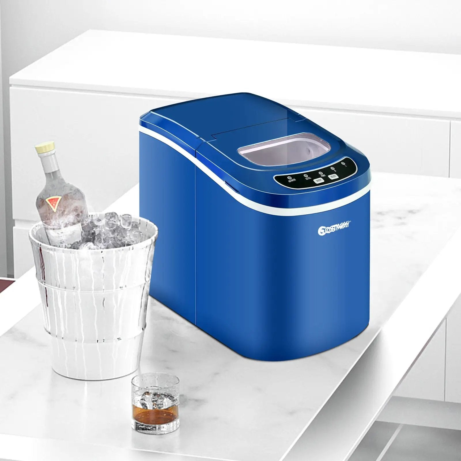 Mini Portable Compact Electric Ice Maker Machine by DirectDeals