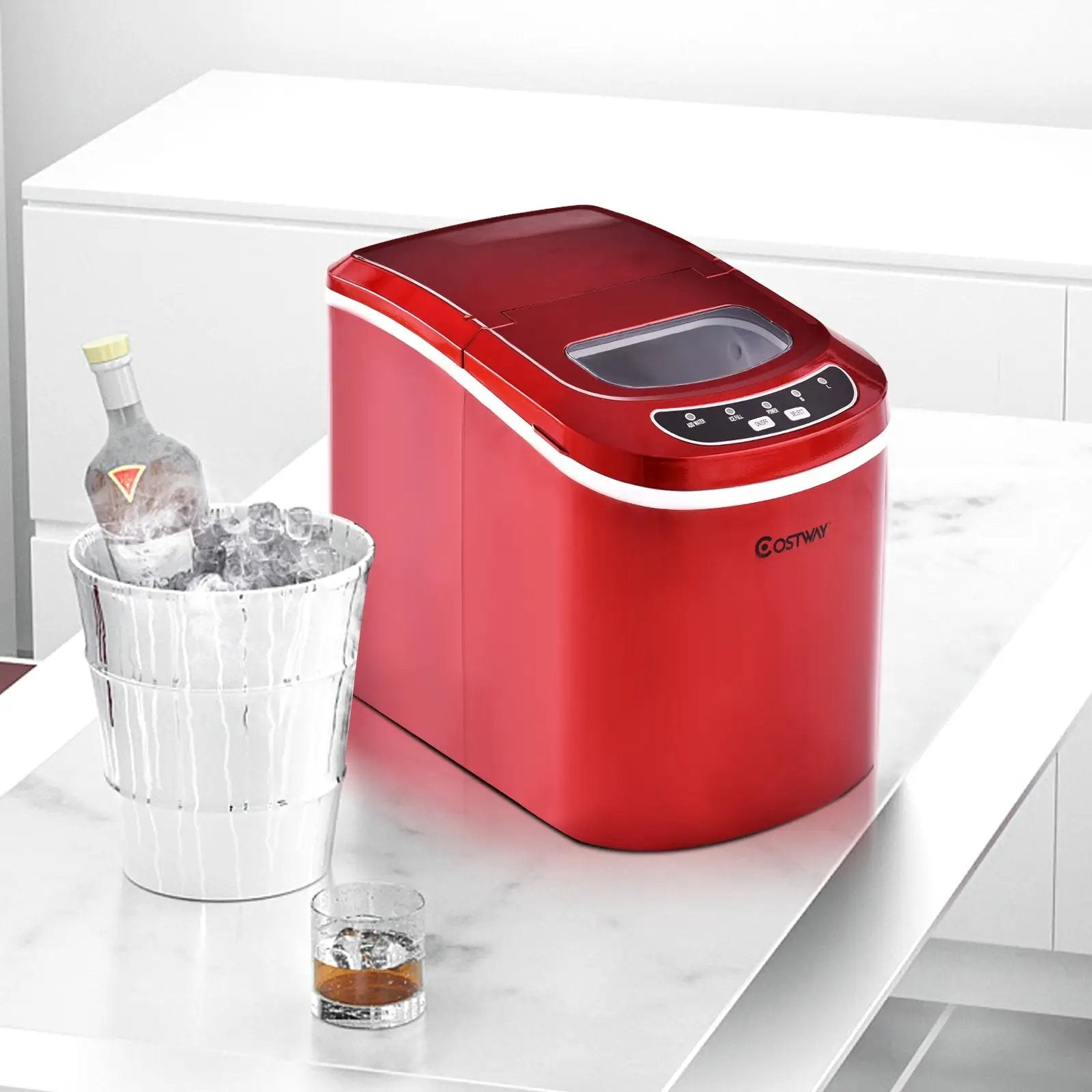 Mini Portable Compact Electric Ice Maker Machine by DirectDeals