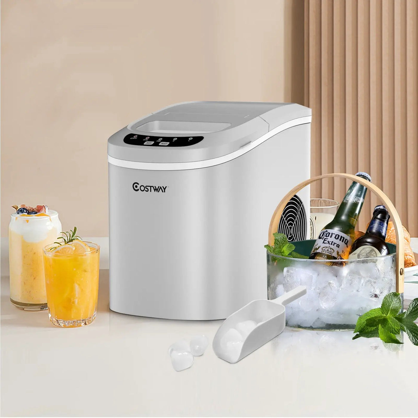 Mini Portable Compact Electric Ice Maker Machine by DirectDeals