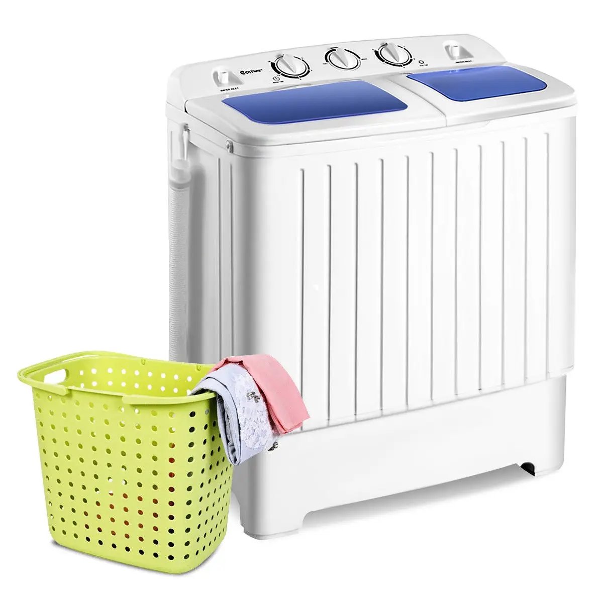 20 lbs Compact Twin Tub Washing Machine for Home Use by DirectDeals