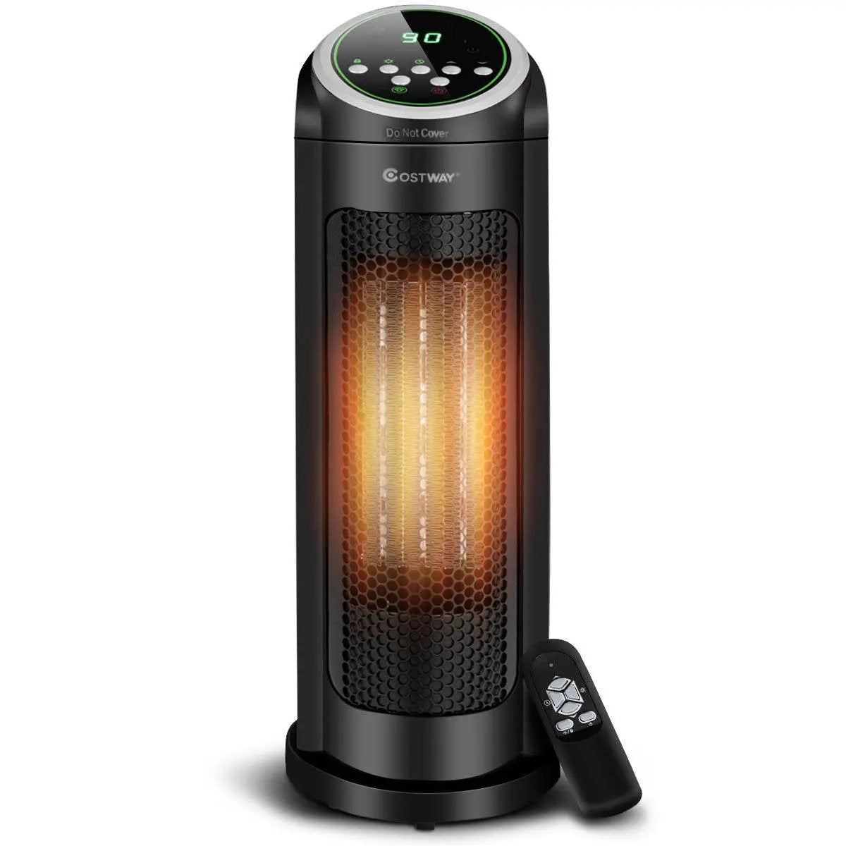 1500 W LED Portable Oscillating PTC Ceramic Space Heater by DirectDeals